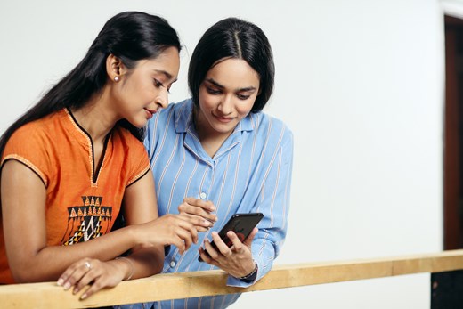 Hindi mother and daughter